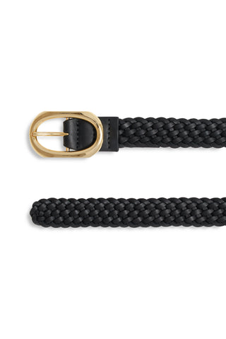 Signature Braided Link Belt in Black
