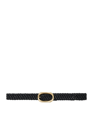 Signature Braided Link Belt in Black