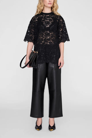 Zeina Top in Black Lace