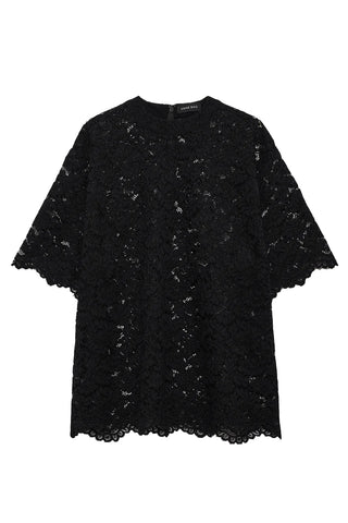 Zeina Top in Black Lace