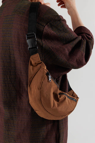 Crescent Fanny Pack in Brown