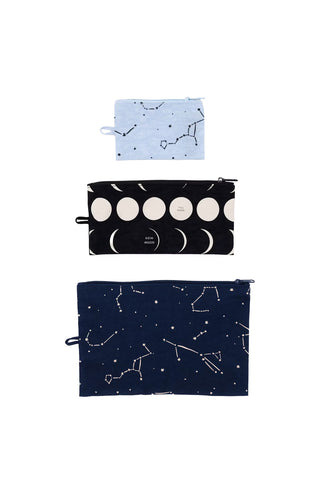 Flat Pouch Set - Night Sky