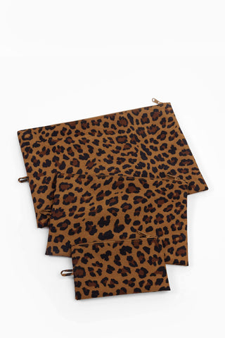 Go Pouch Set in Leopard