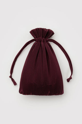 Pleated Baggu in Mahogany