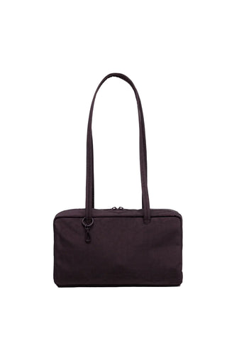 Nylon Bowler Bag in Chocolate Plum