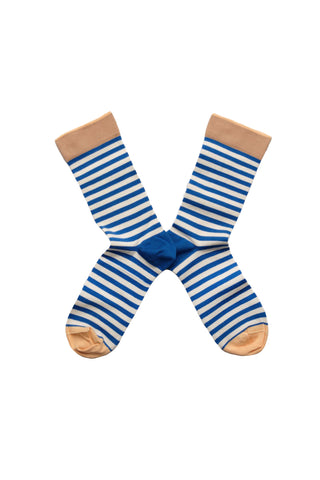 Cobalt Stripe Sock