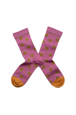 Orchid Polka Dot Sock