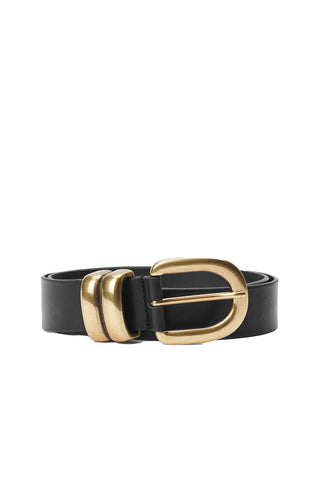 Zoira Belt in Black Gold