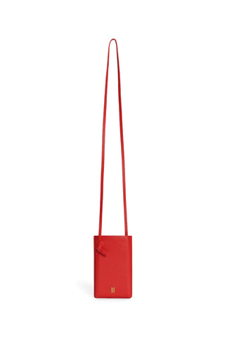 Aya Phone Crossbody in Dark Chili