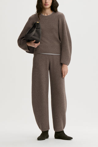 Bianca Wool Sweater in Fosil