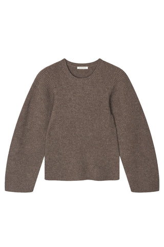 Bianca Wool Sweater in Fosil