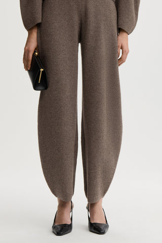 Carmela Wool Trousers in Fosil