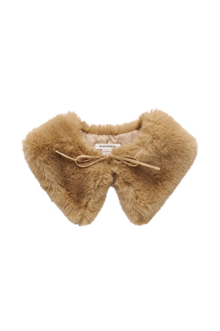 Cowie Faux Fur Collar in Tannin