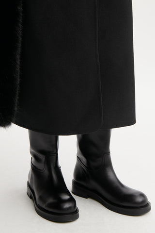 Evelyn Leather Boots in Black