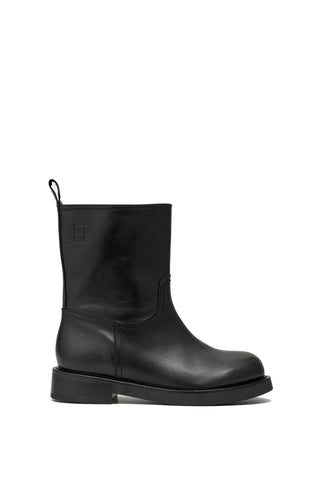 Evelyn Leather Boots in Black