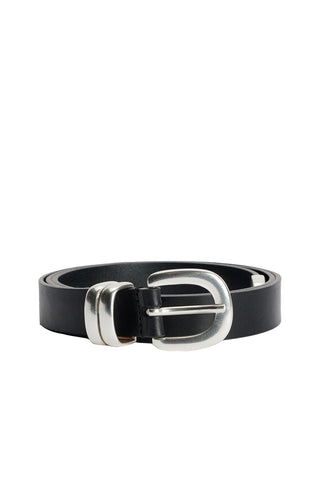 Zoilo Belt in Black Silver