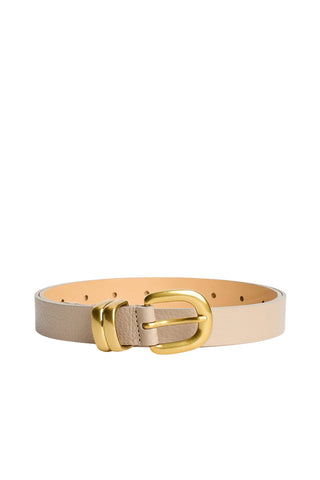 Zoilo Belt in Old Beige with Gold