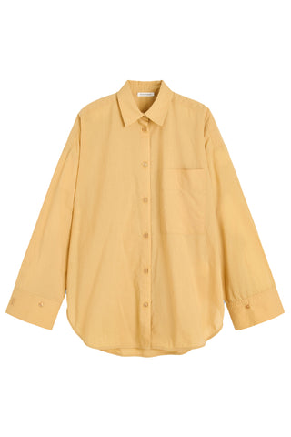 Derris Shirt in Light Camel Organic Cotton