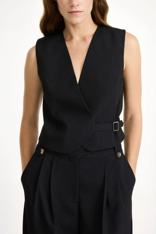 Talime Vest in Black