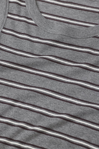 Cap Sleeve T-Shirt in Dark Grey Melange