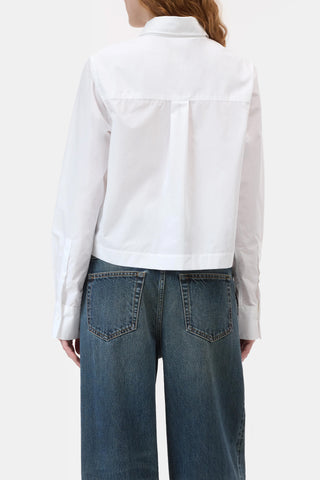 Classic Cropped Shirt in White