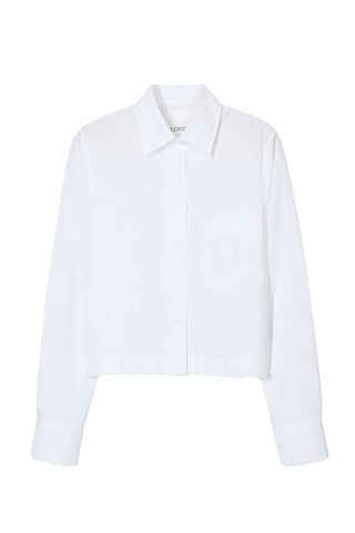 Classic Cropped Shirt in White