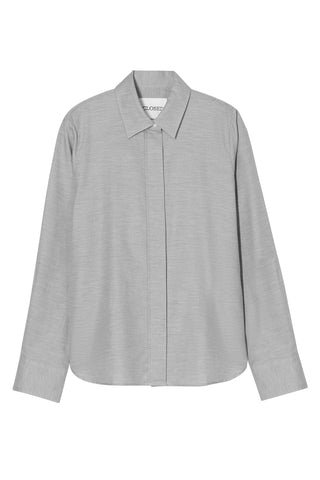 Classic Shirt in Light Grey Melange