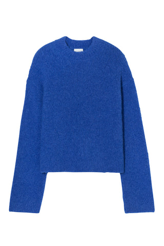 Crew Neck Long Sleeve in Galaxy Blue