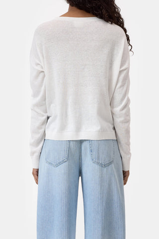 Crew Neck Long Sleeve in Ivory