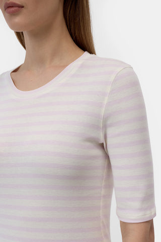 Crewneck Short Sleeve in Quartz Pink