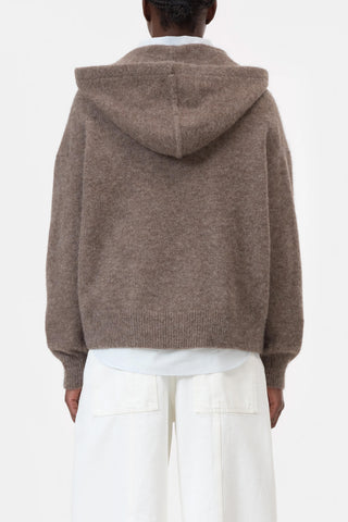 Hoodie in Clay Beige