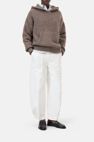 Hoodie in Clay Beige