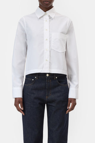 Lace Detail Shirt in White