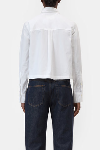 Lace Detail Shirt in White