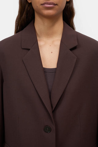 Lola Blazer in Mahogany