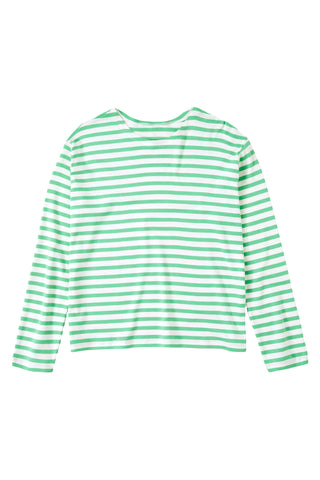 Long Sleeve Striped Shirt in Green Kick