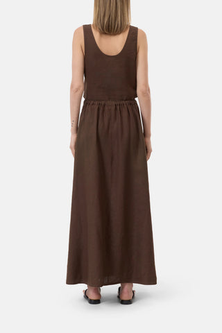 Maxi Skirt in Maple Brown