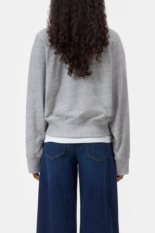 Rugby Long Sleeve in Light Grey Melange