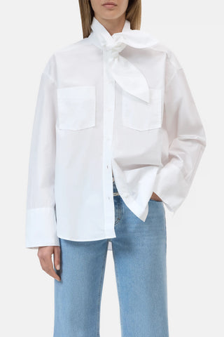 Scarf Shirt in White
