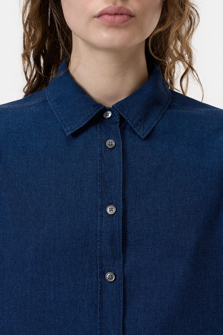 Sleeveless Shirt in Dark Blue