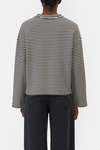 Striped Long Sleeve in Black