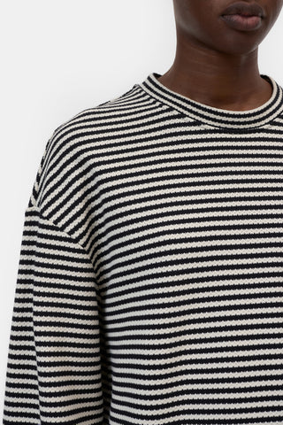 Striped Long Sleeve in Black