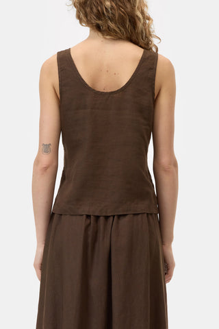 Tank Top in Maple Brown