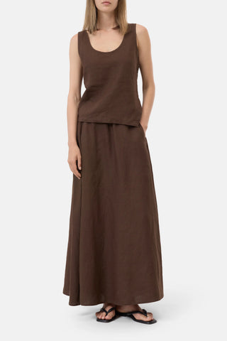Tank Top in Maple Brown