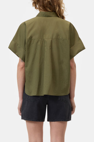 Turn Up Shirt in Hunter Green