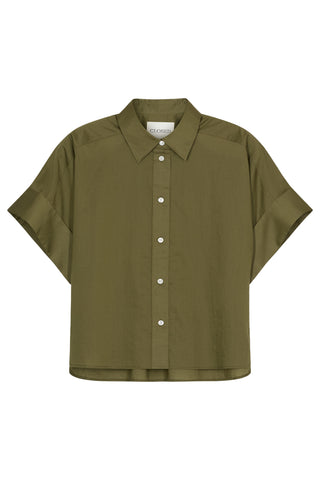 Turn Up Shirt in Hunter Green