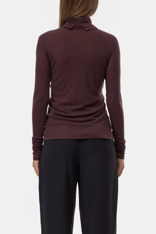 Turtleneck Shirt in Cinder Brown