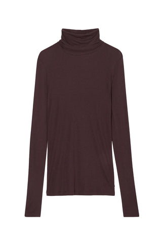 Turtleneck Shirt in Cinder Brown