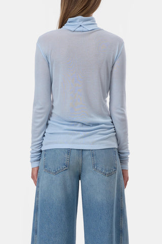 Turtleneck Shirt in Powder Blue