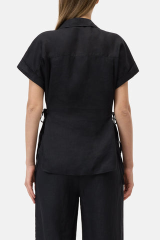 Waisted Shirt in Black